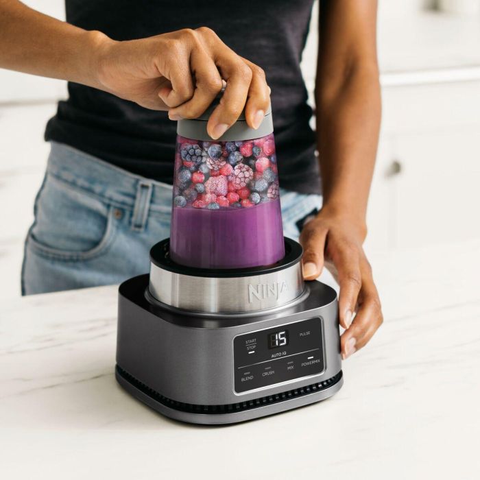 Ninja CB100EU Batidora de Vaso Foodi Standmixer 0.7L con Función de Impulso y Picahielos 1100W Negro/Acero Inoxidable 17 Ninja CB100EU Batidora de Vaso Foodi Standmixer 0.7L con Función de Impulso y Picahielos 1100W Negro/Acero Inoxidable 17