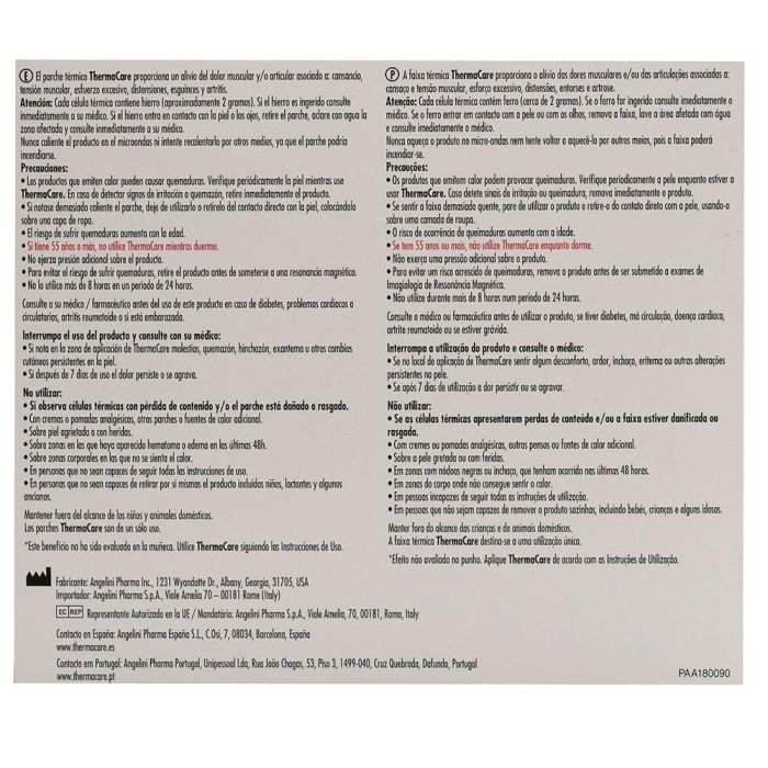 Thermacare Parche Térmico Terapéutico - 2 Parches - Para Dolor De Cuello, Hombro Y Muñeca