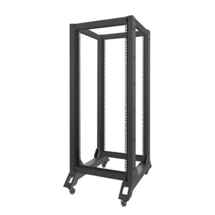 Lanberg OR01-6827-B Armario Rack Independiente de 27U, Color Negro, 600 kg de Capacidad de Peso Máxima
