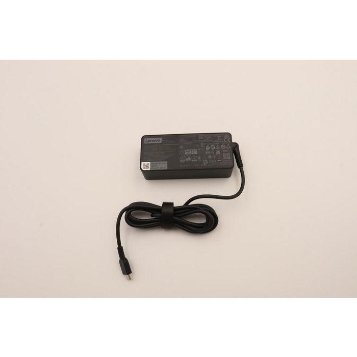 Lenovo AC power adapter with 65W output, supports 20V, 15V, 9V, 5V voltages, designed for worldwide use, 3-phase. Lenovo AC power adapter with 65W output, supports 20V, 15V, 9V, 5V voltages, designed for worldwide use, 3-phase.