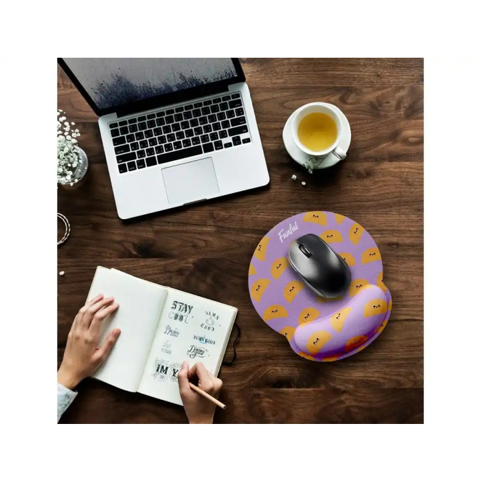 Wondee Alfombrilla de ratón ergonómica con reposamuñecas de gel 250x230 mm 4