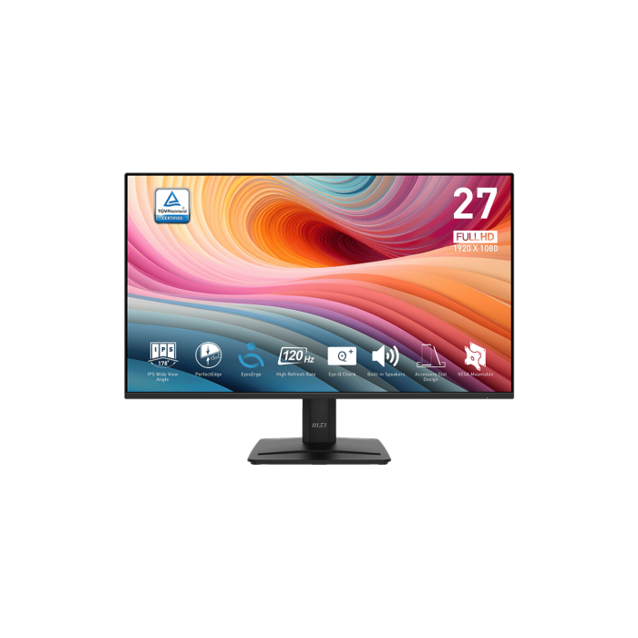 MSI Monitor Pro Mp275 E2. 27" Fhd 1920X1080 Ips Plano. 120Hz.Adaptive-Sync. Negro MSI Monitor Pro Mp275 E2. 27" Fhd 1920X1080 Ips Plano. 120Hz.Adaptive-Sync. Negro