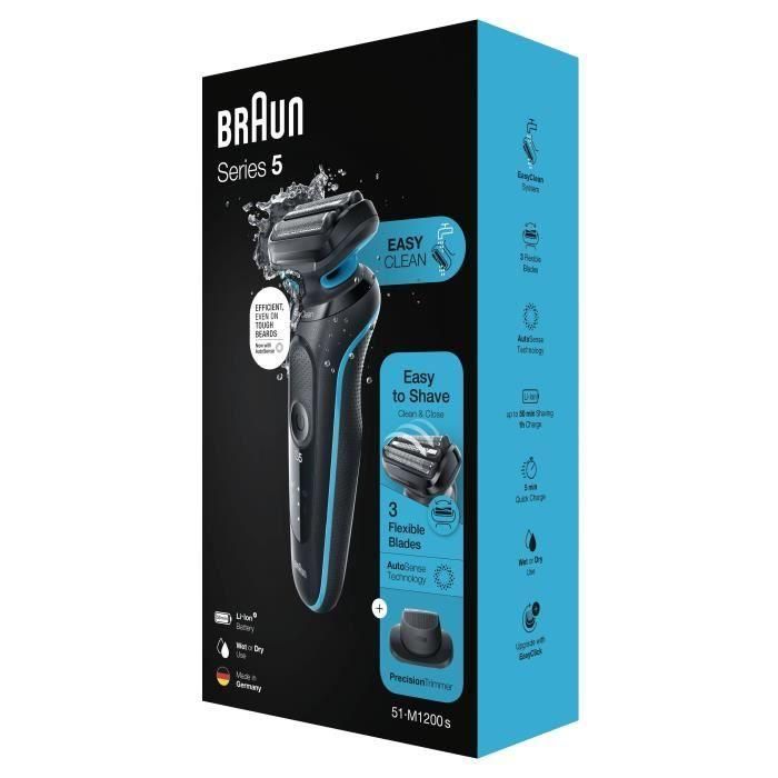 Máquina de Afeitar Braun 51-M1200s 5 Máquina de Afeitar Braun 51-M1200s 5