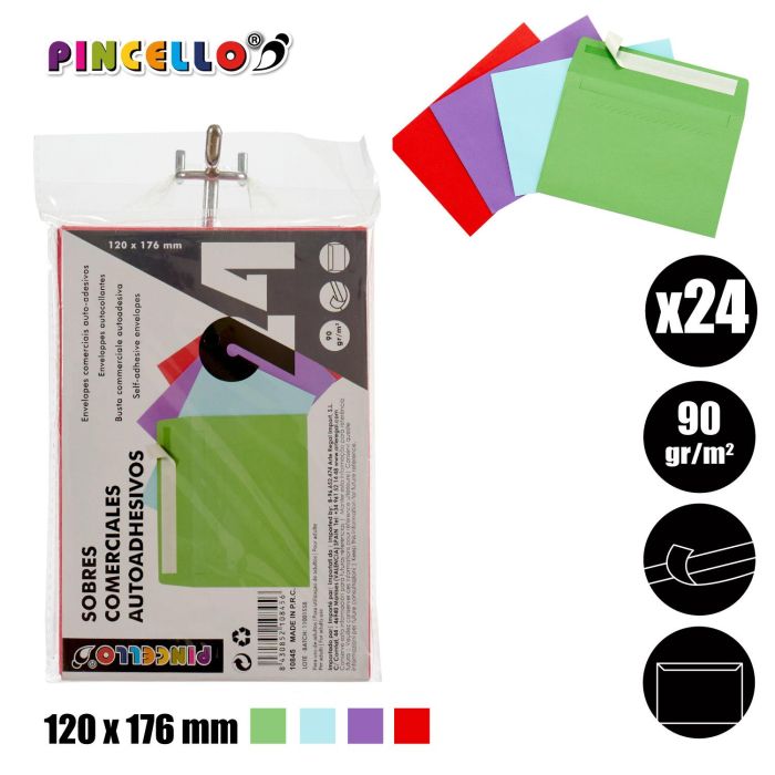 Sobre Comercial Surtidos Col Pincello 12X1CM (48 Unidades) 3 Sobre Comercial Surtidos Col Pincello 12X1CM (48 Unidades) 3