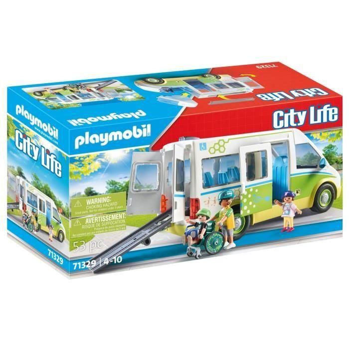 PLAYMOBIL 71329 Autobús escolar - City Life - Colegio - Amor por aprender Mundo escolar