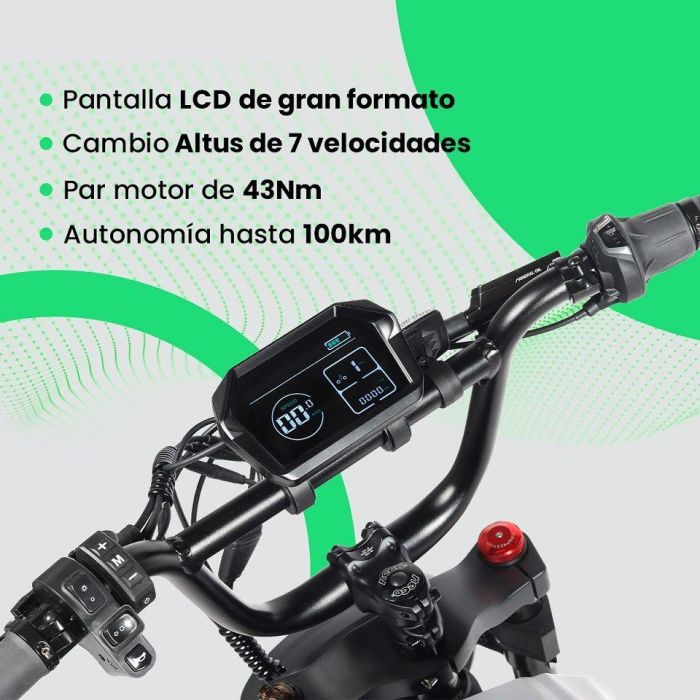 Youin BK7100 Bicicleta Eléctrica Fat Bike 20 Pulgadas, 100km Autonomía, Frenos Hidráulicos, Suspensión Total, Shimano Altus, Batería Extraíble 0 Youin BK7100 Bicicleta Eléctrica Fat Bike 20 Pulgadas, 100km Autonomía, Frenos Hidráulicos, Suspensión Total, Shimano Altus, Batería Extraíble 0