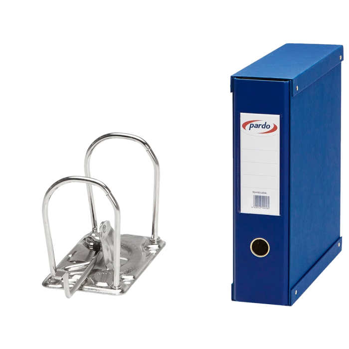 Pardo 1 Archivador de Palanca Folio 2 Anillas 70 mm Azul 350x100x290 mm 1