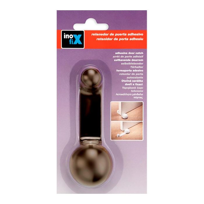 Tope retenedor giratorio adhesivo marron (blister) inofix 1