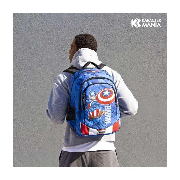 Karactermania Mochila Capitán América Run. Plus Fan 44x34x21 cm Ripstop 4