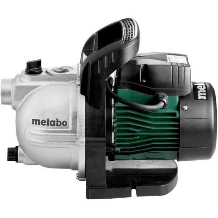Metabo P 4000 G Bomba de Jardín 1100 W para Regar, Bombear y Drenar Agua Limpia 1