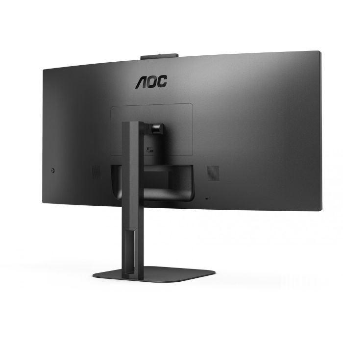AOC CU34V5CW/BK Monitor Curvo 34" Ultrapanorámico WQHD 100Hz con Webcam Windows Hello, USB-C 65W, VA 3