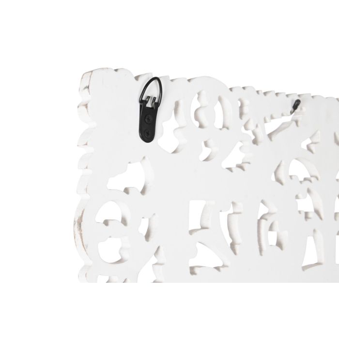 DKD Home Decor Decoración de Pared Indio Blanco MDF 60 x 60 cm 3 DKD Home Decor Decoración de Pared Indio Blanco MDF 60 x 60 cm 3