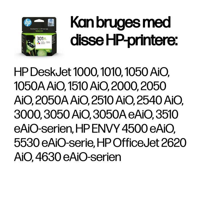 HP 301XL Cartucho de Tinta Original Tricolor Alto Rendimiento para Impresoras HP, Ideal para Colores Vivos y Texto Nítido en Hogar y Oficina 4