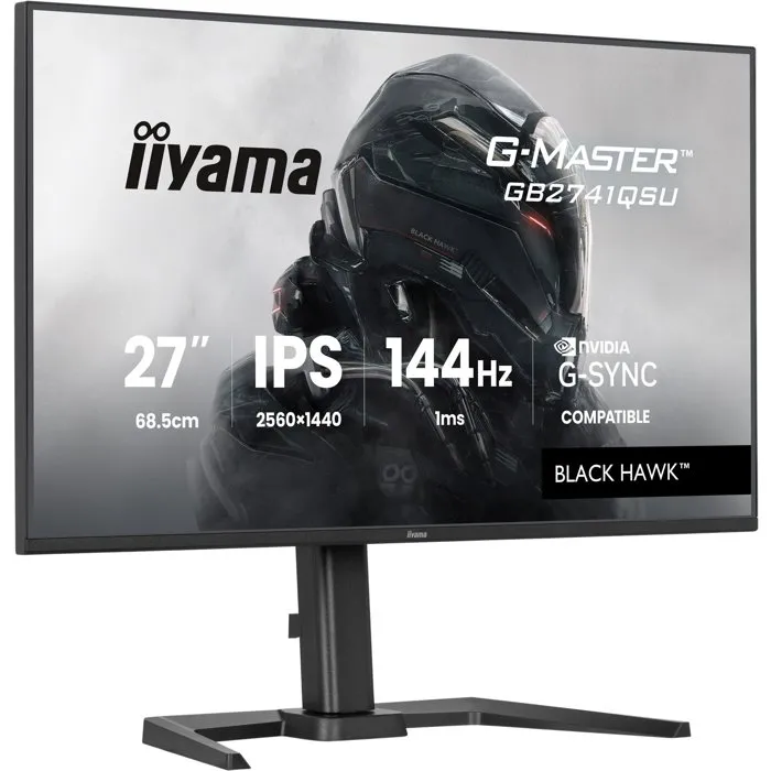 Iiyama IIY4948570127450 Monitor Gaming 27" QHD IPS 144 Hz 1 ms Altura Ajustable G-Master Black Hawk 1