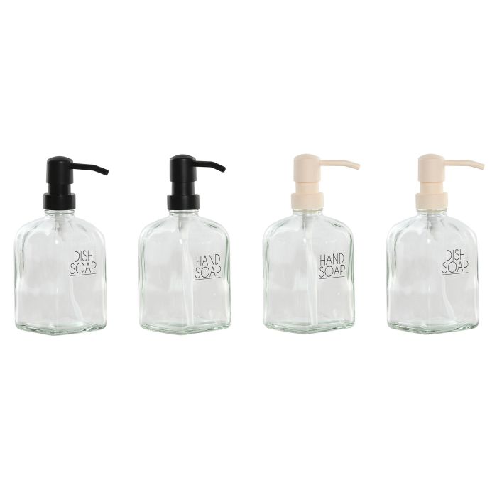 Dosificador Basicos DKD Home Decor Negro Blanco 11 x 22 x 23 cm Set de 3 (4 Unidades) 1 Dosificador Basicos DKD Home Decor Negro Blanco 11 x 22 x 23 cm Set de 3 (4 Unidades) 1