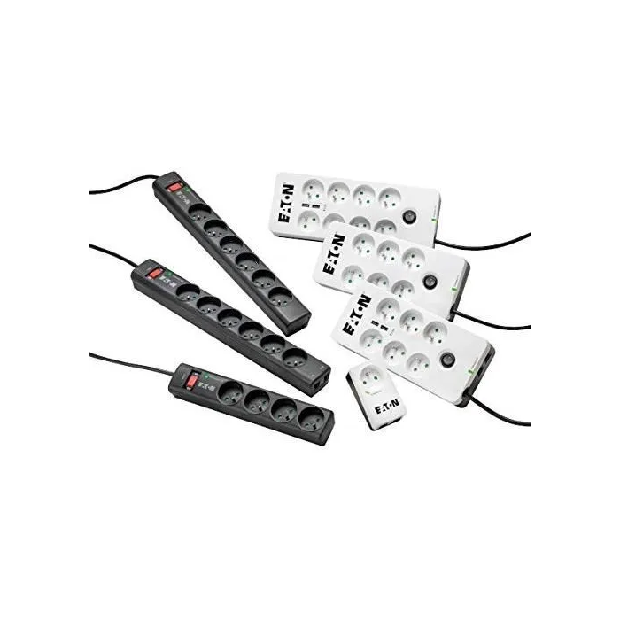 Eaton Protector de sobretensiones 6 Tomas FR 2.50 kVA Entrada 230V CA 1