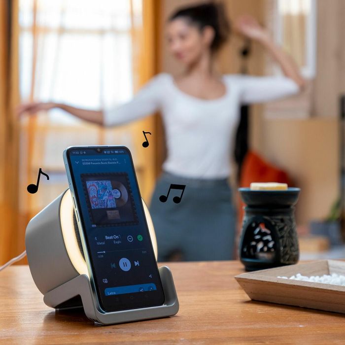 Altavoz Cargador Inalámbrico con LED Souwis InnovaGoods 9 Altavoz Cargador Inalámbrico con LED Souwis InnovaGoods 9