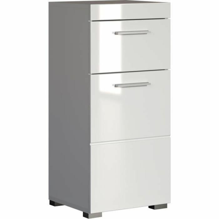 Trendteam TRE4251014141968 Mueble bajo de baño AMANDA 1 puerta + 1 cajón Blanco L37 x P31 x H79 cm 0 Trendteam TRE4251014141968 Mueble bajo de baño AMANDA 1 puerta + 1 cajón Blanco L37 x P31 x H79 cm 0