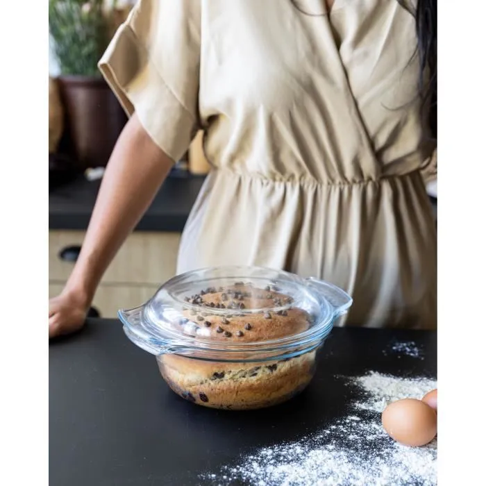 Pyrex 118A000 / 7043 Cocotte Redonda Pyrex Classic 32cm x 27cm 3.5L + 1.4L 1