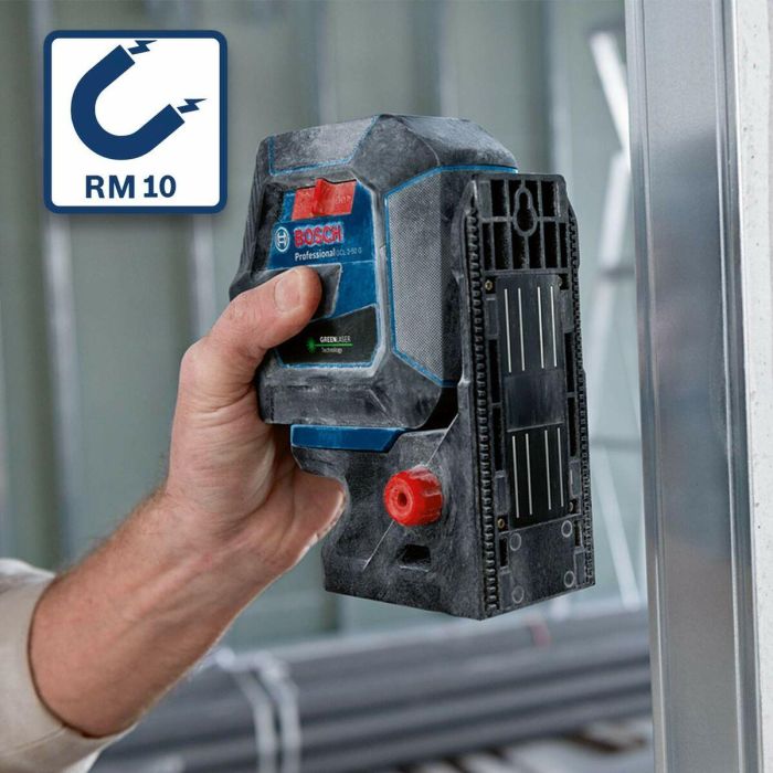 Bosch GCL 2-50 G + RM 10 Láser combinado de líneas y puntos de plomada verdes, alta visibilidad, protección IP64, 15 m de alcance para líneas 5 Bosch GCL 2-50 G + RM 10 Láser combinado de líneas y puntos de plomada verdes, alta visibilidad, protección IP64, 15 m de alcance para líneas 5