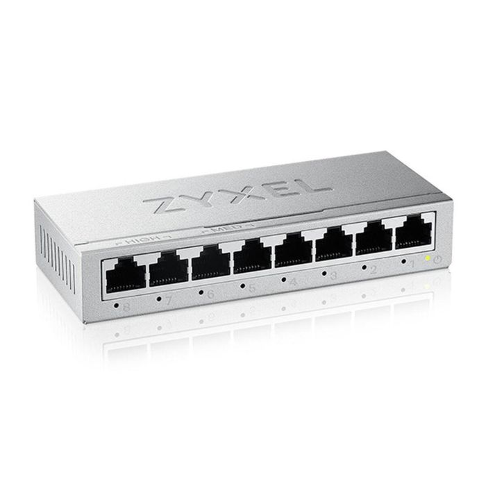 Zyxel GS-108BV5-EU0101F Switch de Red 8 Puertos Gigabit Ethernet (GbE) Mini Desktop, 16 Gbps, Eficiente Energéticamente 2 Zyxel GS-108BV5-EU0101F Switch de Red 8 Puertos Gigabit Ethernet (GbE) Mini Desktop, 16 Gbps, Eficiente Energéticamente 2