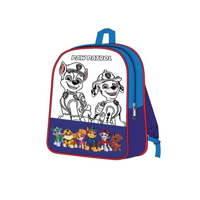 Cerdá Mochila DIY Set para Personalizar Paw Patrol, Azul, 30x38x14 cm, para Niños a partir de 3 años