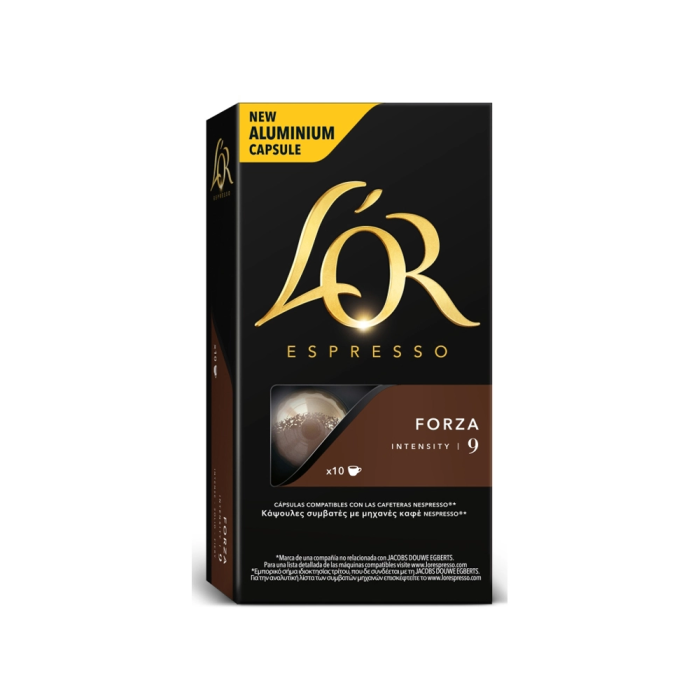 L'or Cafe Espresso Forza 9 Caja 10 Capsulas Compatible Nespresso 1 L'or Cafe Espresso Forza 9 Caja 10 Capsulas Compatible Nespresso 1