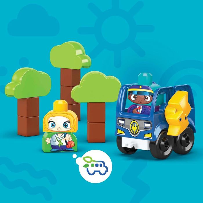 Mega Bloks Autobús Eléctrico Ciudad Verde HDX90 Juguete Construcción +12 meses 4 Mega Bloks Autobús Eléctrico Ciudad Verde HDX90 Juguete Construcción +12 meses 4