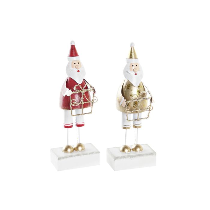 Figura Navidad Tradicional DKD Home Decor Rojo Dorado 4 x 20 x 7 cm (4 Unidades) Figura Navidad Tradicional DKD Home Decor Rojo Dorado 4 x 20 x 7 cm (4 Unidades)