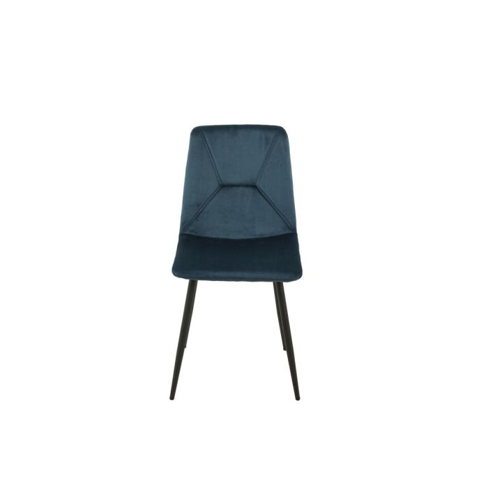 Silla Romimex Azul Terciopelo Metal 45 x 89 x 55 cm 4