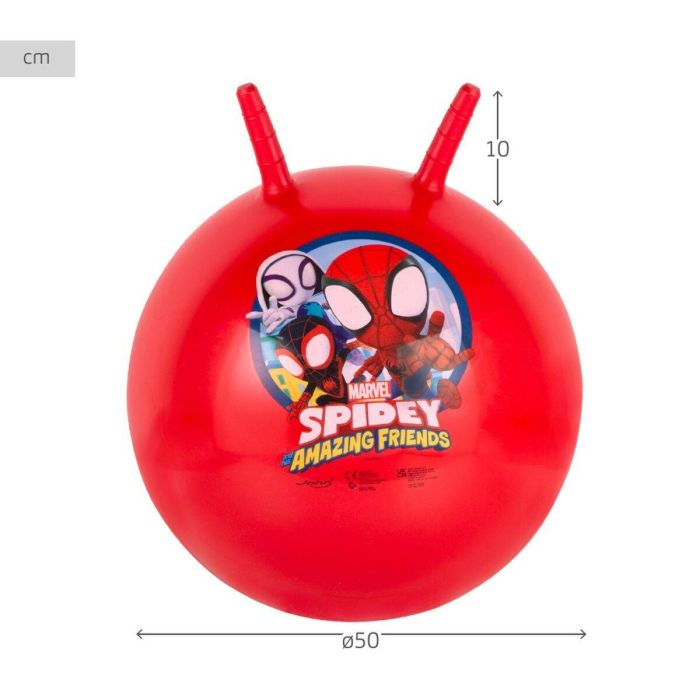 Pelota Saltarina Spidey Ø 45 cm Rojo (10 Unidades) 3