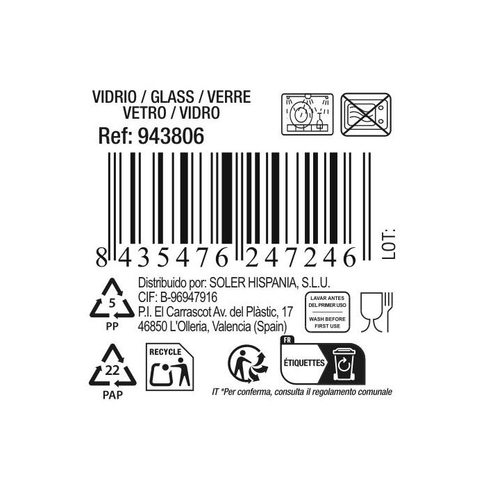 La Mediterranea Plato Llano Andra Ø 27 cm (24 Unidades) 4