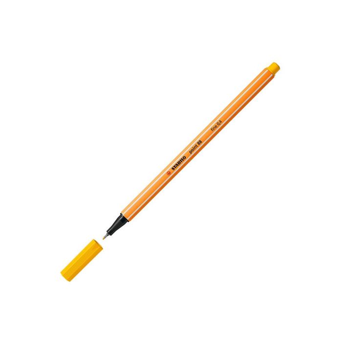 Rotulador Stabilo Punta De Fib Ra Point 88 Amarillo Punta Fina 0,4 mm 10 unidades 2