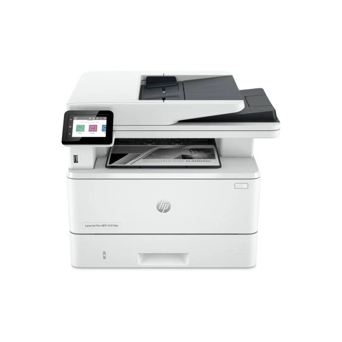 HP Multifunción Láser LaserJet Pro 4102Fdw | Impresión hasta 40ppm, Dúplex Automático, Wi-Fi, Ethernet, Escáner 50 hojas, Fax