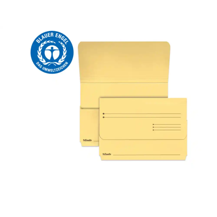 Subcarpeta Esselte Pocket (Bolsa Fuelle) 275G Fº Amarillo Paquete De 25 1
