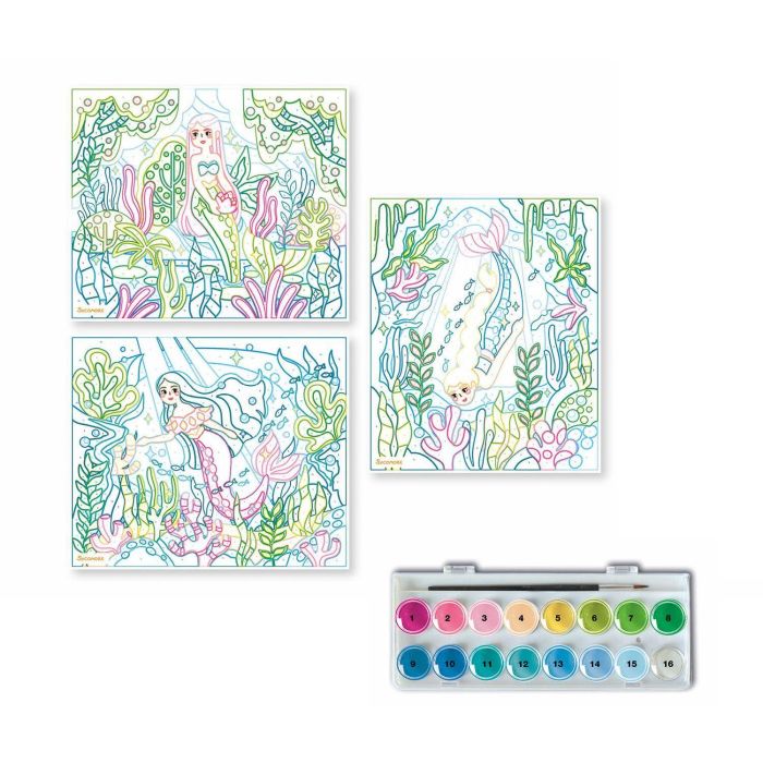 Pintar por números - Sicómoro - Artissimo - Sirenas - A partir de 7 años 2 Pintar por números - Sicómoro - Artissimo - Sirenas - A partir de 7 años 2