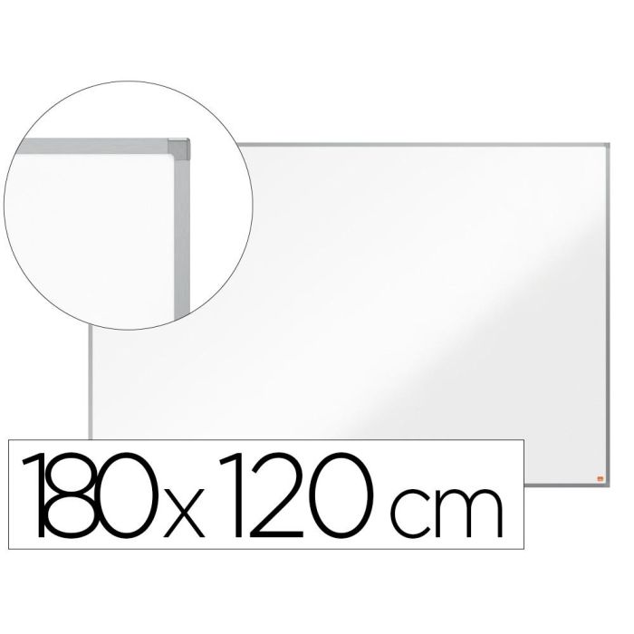 Pizarra Blanca Nobo Essence Acero Lacado 1800x1200 mm