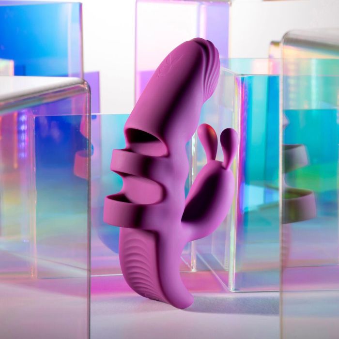 Vibrador Doble Estimulación Evolved Playboy Morado 10 Vibrador Doble Estimulación Evolved Playboy Morado 10