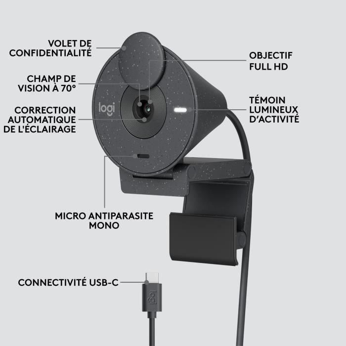 Logitech Logitech Brio 300 Full HD Webcam 5 Logitech Logitech Brio 300 Full HD Webcam 5