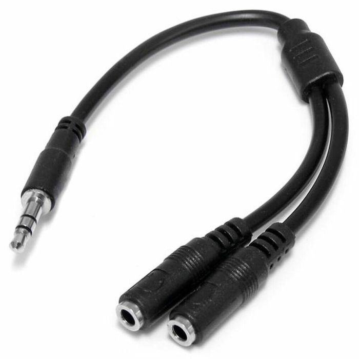 Adaptador Audio Jack Startech MUY1MFFS Negro 0,2 m 0 Adaptador Audio Jack Startech MUY1MFFS Negro 0,2 m 0