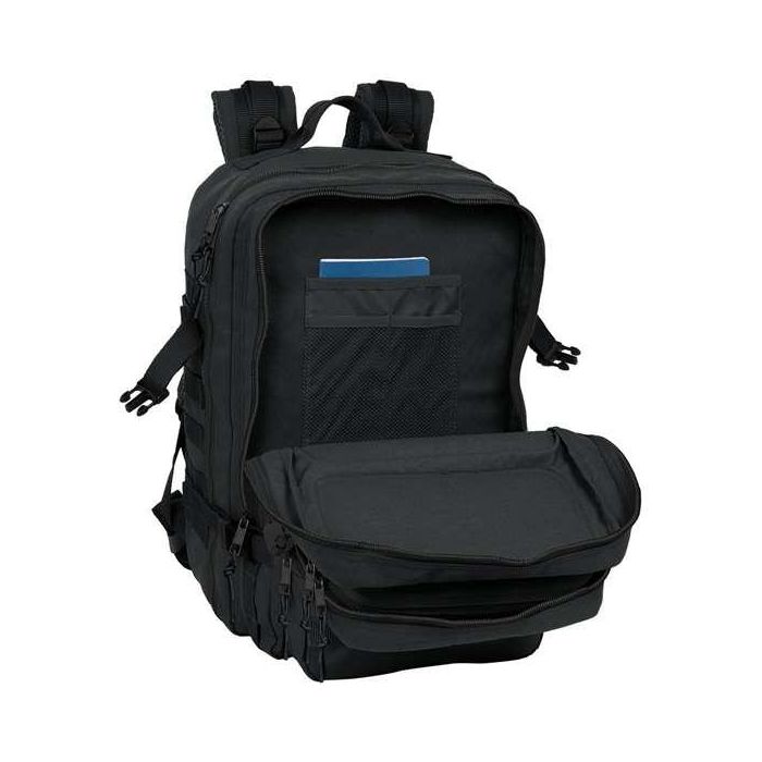 Mochila militar portatil 15,6'' safta basic "negro" 30x48x23cm 12