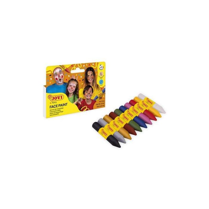 Jovi Estuche 10 Barras Maquillaje Color Profesional 5.6 gr Colores Surtidos