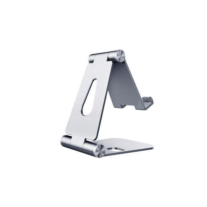 Aisens Soporte de Sobremesa Ajustable para Móvil y Tablet, Aleación de Aluminio, Plegable, Antideslizante Aisens Soporte de Sobremesa Ajustable para Móvil y Tablet, Aleación de Aluminio, Plegable, Antideslizante