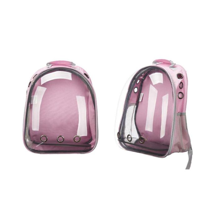 Mochila para Mascotas Rosa Transparente 43 x 26 x 33 cm 3 Mochila para Mascotas Rosa Transparente 43 x 26 x 33 cm 3
