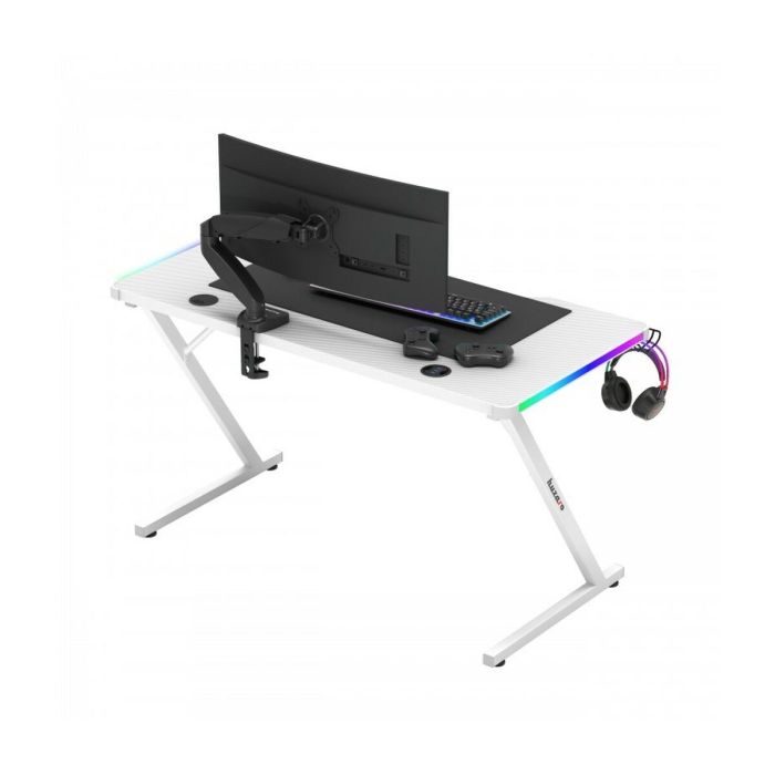 Mesa de Escritorio Gaming Huzaro HZ-Hero 2.5 White RGB Blanco 120 x 75 x 60 cm 10 Mesa de Escritorio Gaming Huzaro HZ-Hero 2.5 White RGB Blanco 120 x 75 x 60 cm 10