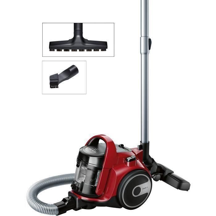 Aspirador sin bolsa BOSCH BGC05AAA2 - 78dB - Capacidad del depósito 1,5L - Filtro HEPA 12 lavable Aspirador sin bolsa BOSCH BGC05AAA2 - 78dB - Capacidad del depósito 1,5L - Filtro HEPA 12 lavable