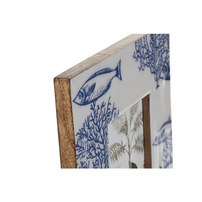 Marco Foto 10X15 Mediterraneo DKD Home Decor Blanco Azul 2 x 25.5 x 20 cm (2 Unidades) 1 Marco Foto 10X15 Mediterraneo DKD Home Decor Blanco Azul 2 x 25.5 x 20 cm (2 Unidades) 1
