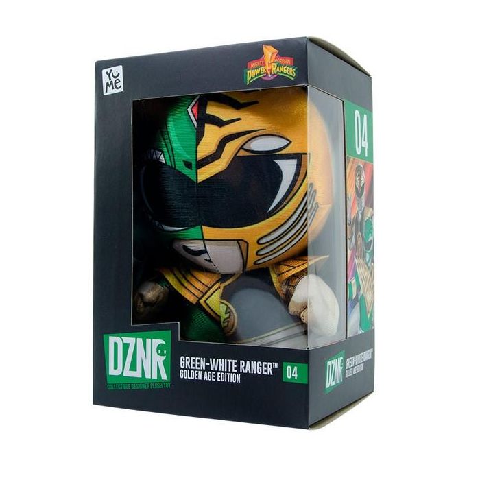 Bizak Peluche Dznr Power Rangers Verde - Blanco, 18 cm, Premium, Licencia Oficial 2