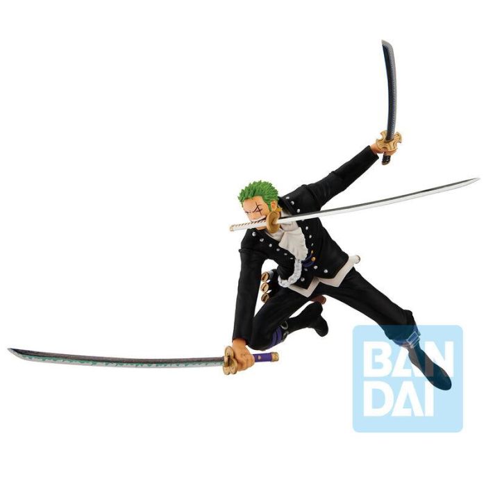 BANPRESTO Figura Ichibansho Roronoa Zoro Film Red More Beat One Piece 11cm