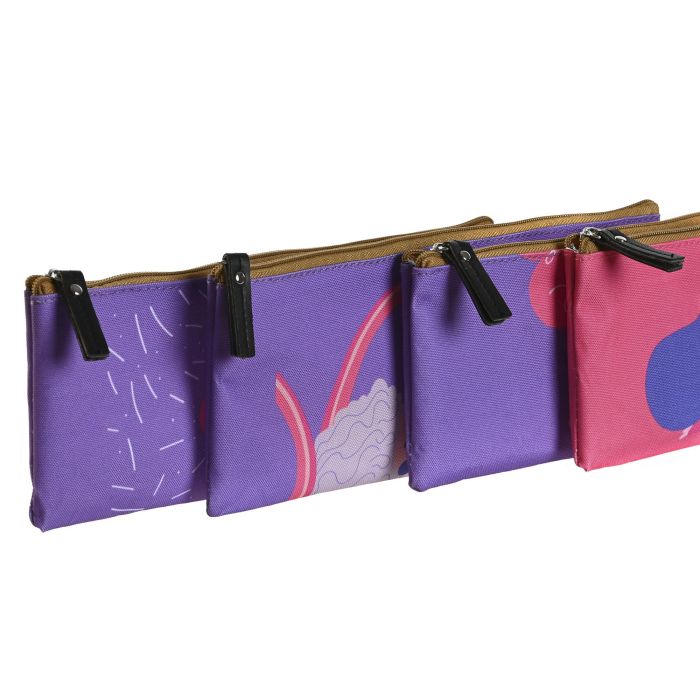 Estuche Urban DKD Home Decor Multicolor Rosa 1 x 9 x 23 cm (4 Unidades) 1 Estuche Urban DKD Home Decor Multicolor Rosa 1 x 9 x 23 cm (4 Unidades) 1